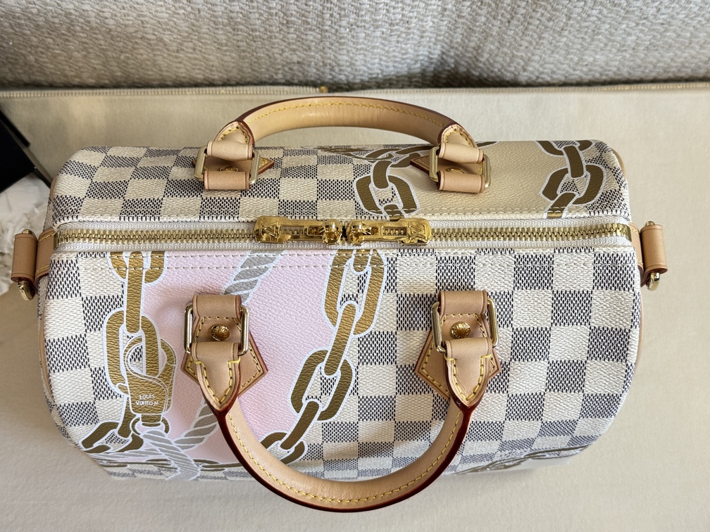 【希少】 LOUIS VUITTON Nautical Damier Azur Speedy Louis Vuitton Speedy B25 Damier Azur (Nautical) Review